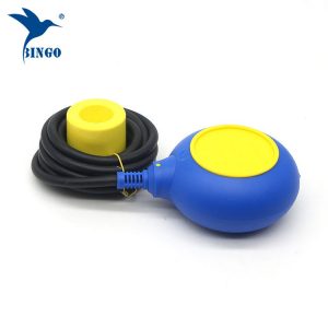 MAC 3 tipo lygio reguliatorius geltonos ir mėlynos spalvos kabelių plūdės jungikliu